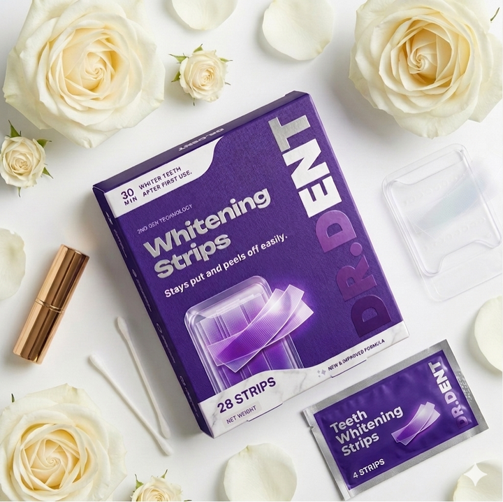 Tiras Blanqueadoras Violetas DR.DENT – Pack de 42
