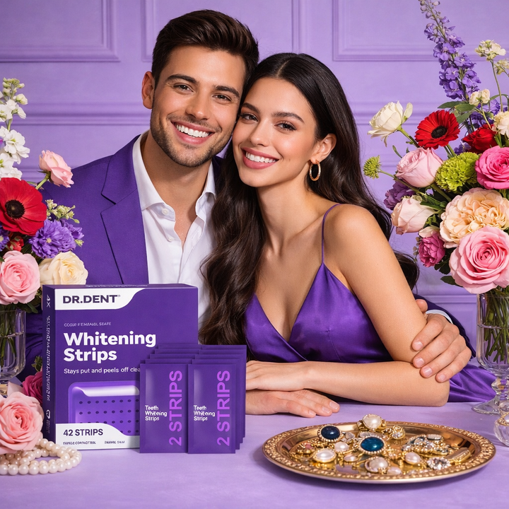 Tiras Blanqueadoras Violetas DR.DENT – Pack de 42