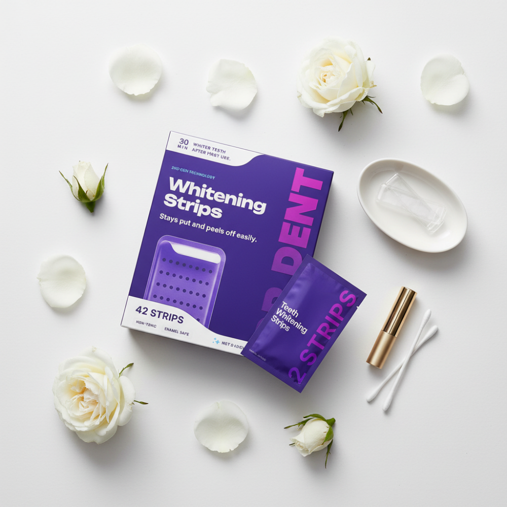 Tiras Blanqueadoras Violetas DR.DENT – Pack de 42