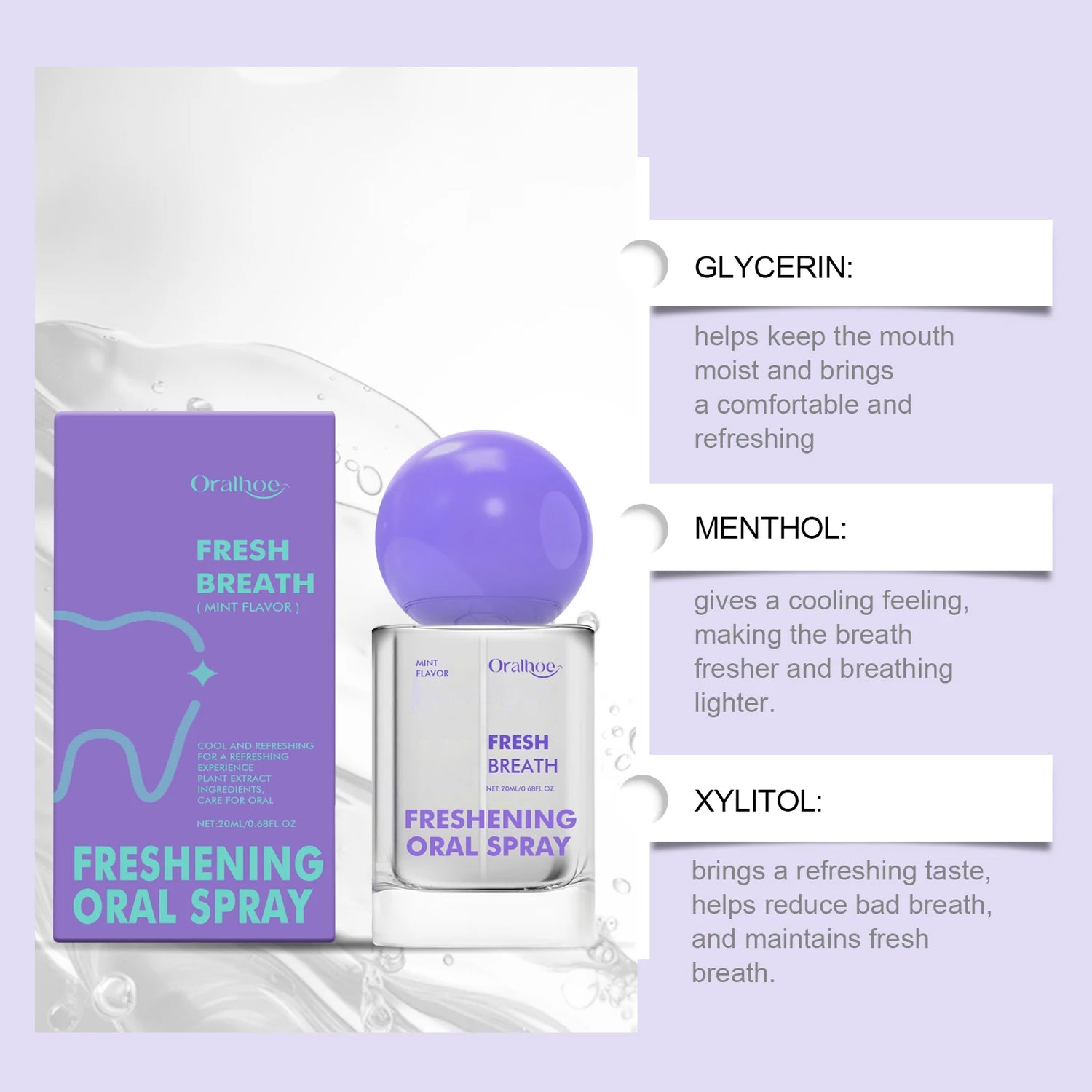 Spray Buccal Menthe Sans Alcool – Haleine Fraîche Durable